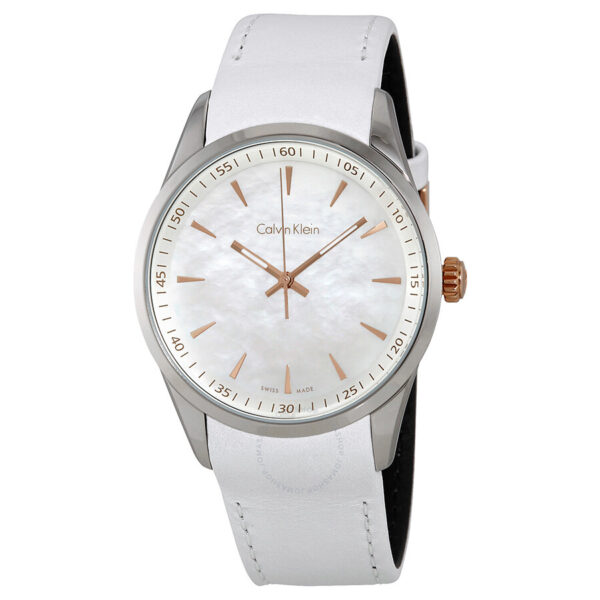 Bold White Mother of Pearl Dial